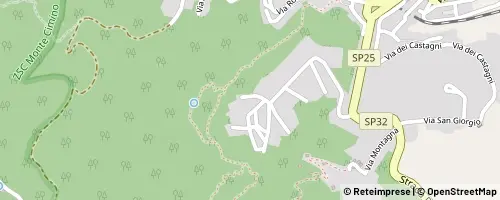 Mappa Soriano nel Cimino