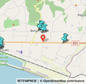 Mappa SS 1, 58011 Capalbio GR, Italia (3.05)