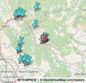 Mappa Via Angelo Maria Ricci, 02100 Rieti RI, Italia (16.369)