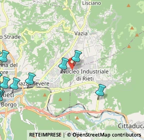 Mappa SS Salaria per l'Aquila Km 84+259, 02100 Rieti RI, Italia (3.26909)