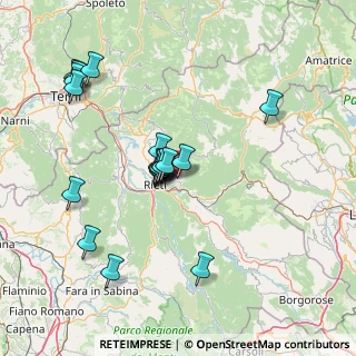 Mappa Via Benito Graziani, 02015 Rieti RI, Italia (14.855)