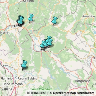 Mappa Via Benito Graziani, 02015 Rieti RI, Italia (19.2015)