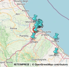 Mappa CENTRO COMMERCIALE CENTRO D'ABRUZZO, 66020 Zona Industriale Val Pescara CH, Italia (9.16)