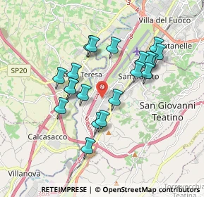 Mappa CENTRO COMMERCIALE CENTRO D'ABRUZZO, 66020 Zona Industriale Val Pescara CH, Italia (1.7)