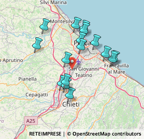 Mappa CENTRO COMMERCIALE CENTRO D'ABRUZZO, 66020 Zona Industriale Val Pescara CH, Italia (6.845)