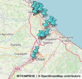 Mappa CENTRO COMMERCIALE CENTRO D'ABRUZZO, 66020 Zona Industriale Val Pescara CH, Italia (7.78824)