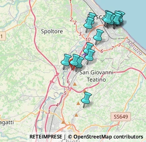 Mappa CENTRO COMMERCIALE CENTRO D'ABRUZZO, 66020 Zona Industriale Val Pescara CH, Italia (4.33118)