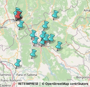 Mappa Largo Alfredo Iacoboni, 02100 Rieti RI, Italia (16.26111)