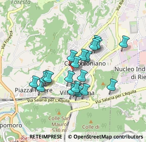 Mappa Largo Alfredo Iacoboni, 02100 Rieti RI, Italia (0.756)