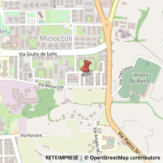 Mappa Via Luigi Solidati Tiburzi, 5, 02100 Rieti, Rieti (Lazio)