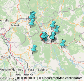 Mappa Piazza Della Stazione, 02100 Rieti RI, Italia (9.56385)