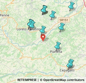 Mappa Contrada Pozzelle, 65014 Loreto Aprutino PE, Italia (4.60615)