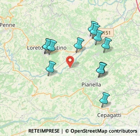 Mappa Contrada Pozzelle, 65014 Loreto Aprutino PE, Italia (3.67167)