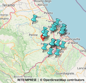 Mappa Contrada Pozzelle, 65014 Loreto Aprutino PE, Italia (10.6595)