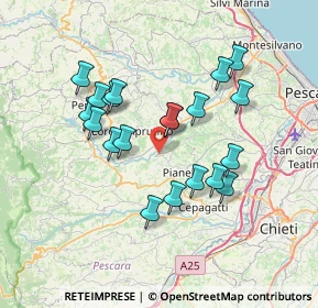 Mappa Contrada Pozzelle, 65014 Loreto Aprutino PE, Italia (6.731)