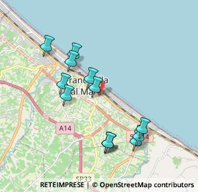 Mappa Via del Convento, 66023 Francavilla al Mare CH, Italia (1.92077)