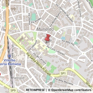 Mappa Via Carlo Cattaneo, 32, 01100 Viterbo, Viterbo (Lazio)
