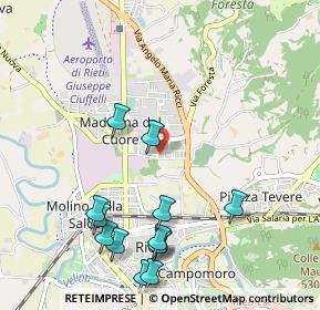 Mappa Via Micioccoli, 02100 Rieti RI, Italia (1.25769)