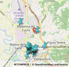 Mappa Via Micioccoli, 02100 Rieti RI, Italia (1.136)