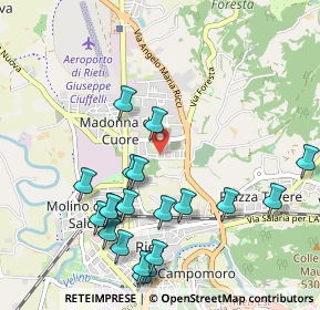 Mappa Via Micioccoli, 02100 Rieti RI, Italia (1.202)