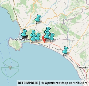 Mappa Strada Selva Nera, 58011 Capalbio GR, Italia (10.63333)