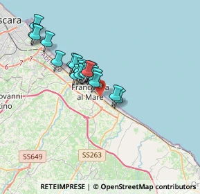 Mappa Via N. Adriatica Sud, 66023 Francavilla al Mare CH, Italia (2.942)