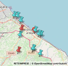 Mappa Via N. Adriatica Sud, 66023 Francavilla al Mare CH, Italia (3.9425)