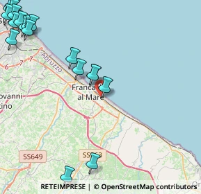 Mappa Via N. Adriatica Sud, 66023 Francavilla al Mare CH, Italia (6.902)