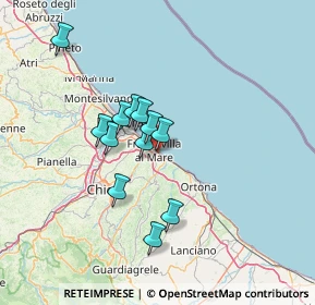 Mappa Via N. Adriatica Sud, 66023 Francavilla al Mare CH, Italia (11.2775)