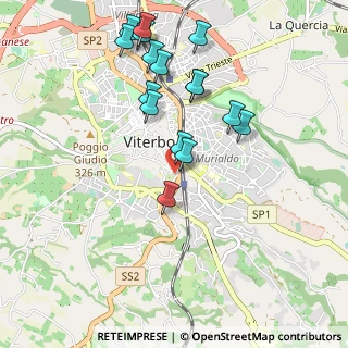 Mappa Via delle Fortezze, 01100 Viterbo VT, Italia (1.0525)