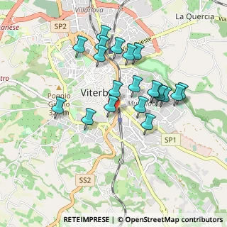 Mappa Via delle Fortezze, 01100 Viterbo VT, Italia (0.8785)