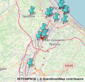 Mappa Via Tiburtina C, 65128 Pescara PE, Italia (4.60615)