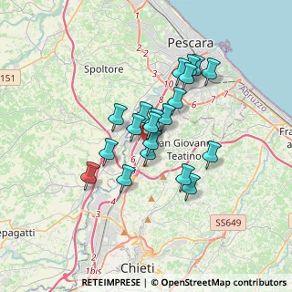 Mappa Via Tiburtina C, 65128 Pescara PE, Italia (2.814)