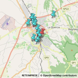 Mappa Via Giuseppe Mazzini, 01100 Viterbo VT, Italia (1.30667)