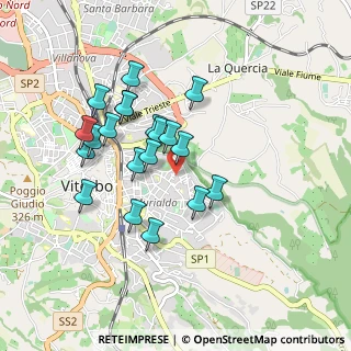 Mappa Via Monte S. Valentino, 01100 Viterbo VT, Italia (0.8385)
