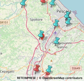 Mappa Via Monte Camicia, 65010 Spoltore PE, Italia (5.535)