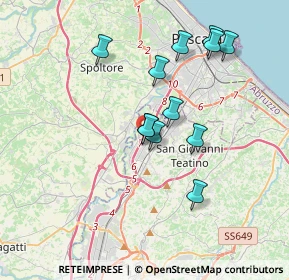Mappa Via Nuova Chiacchiaretta, 66020 Zona Industriale Val Pescara CH, Italia (3.4075)