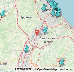 Mappa Via Nuova Chiacchiaretta, 66020 Zona Industriale Val Pescara CH, Italia (6.51647)