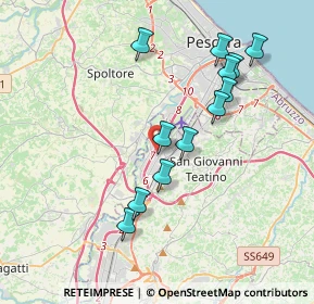 Mappa Via Nuova Chiacchiaretta, 66020 Zona Industriale Val Pescara CH, Italia (3.82667)