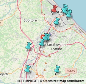 Mappa Via Nuova Chiacchiaretta, 66020 Zona Industriale Val Pescara CH, Italia (4.47333)