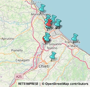Mappa Via Nuova Chiacchiaretta, 66020 Zona Industriale Val Pescara CH, Italia (5.9425)