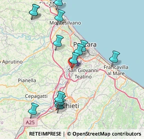 Mappa Via Nuova Chiacchiaretta, 66020 Zona Industriale Val Pescara CH, Italia (9.15143)