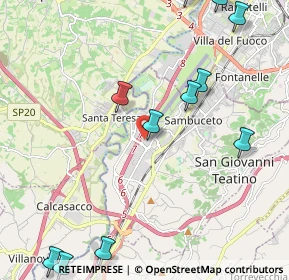 Mappa Via Nuova Chiacchiaretta, 66020 Zona Industriale Val Pescara CH, Italia (2.94182)