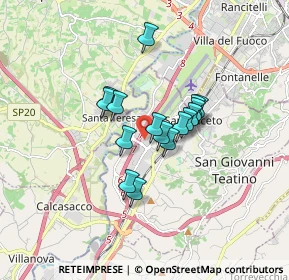 Mappa Via Nuova Chiacchiaretta, 66020 Zona Industriale Val Pescara CH, Italia (1.21063)