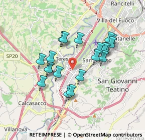 Mappa Via Nuova Chiacchiaretta, 66020 Zona Industriale Val Pescara CH, Italia (1.656)