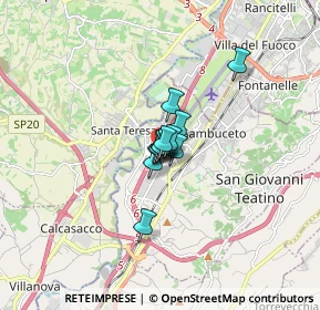 Mappa Via Nuova Chiacchiaretta, 66020 Zona Industriale Val Pescara CH, Italia (0.73083)