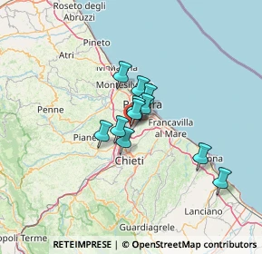 Mappa Via Nuova Chiacchiaretta, 66020 Zona Industriale Val Pescara CH, Italia (8.56182)
