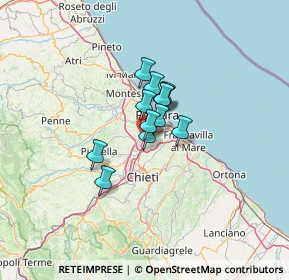 Mappa Via Nuova Chiacchiaretta, 66020 Zona Industriale Val Pescara CH, Italia (7.2525)