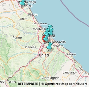 Mappa Via Nuova Chiacchiaretta, 66020 Zona Industriale Val Pescara CH, Italia (25.70583)