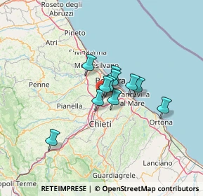 Mappa Via Nuova Chiacchiaretta, 66020 Zona Industriale Val Pescara CH, Italia (8.28455)